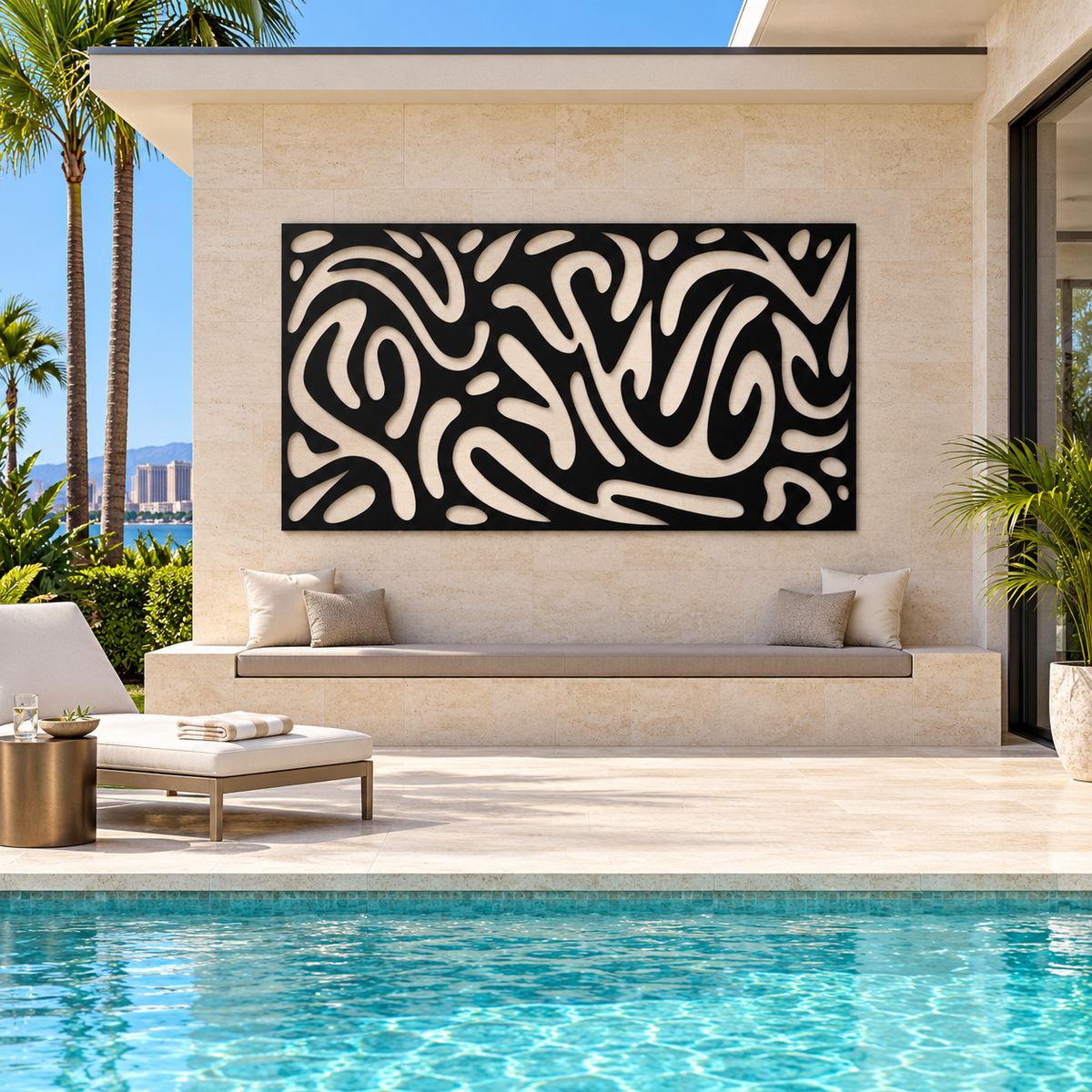 Outdoor Abstract Metal Wall Art