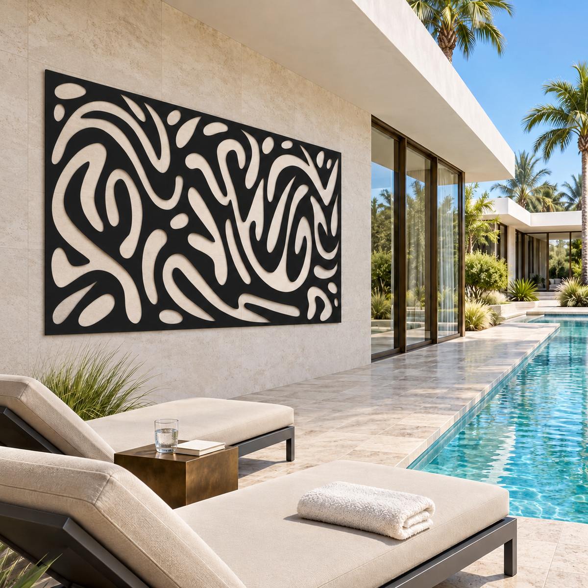 Outdoor Abstract Metal Wall Art