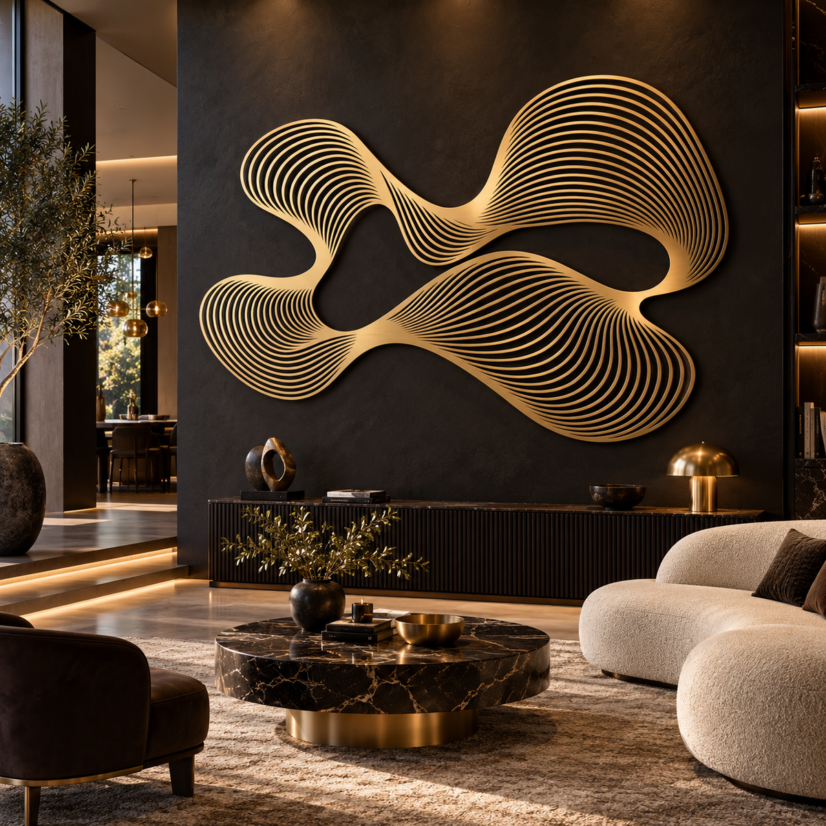 Kinetic Metal Wall Art