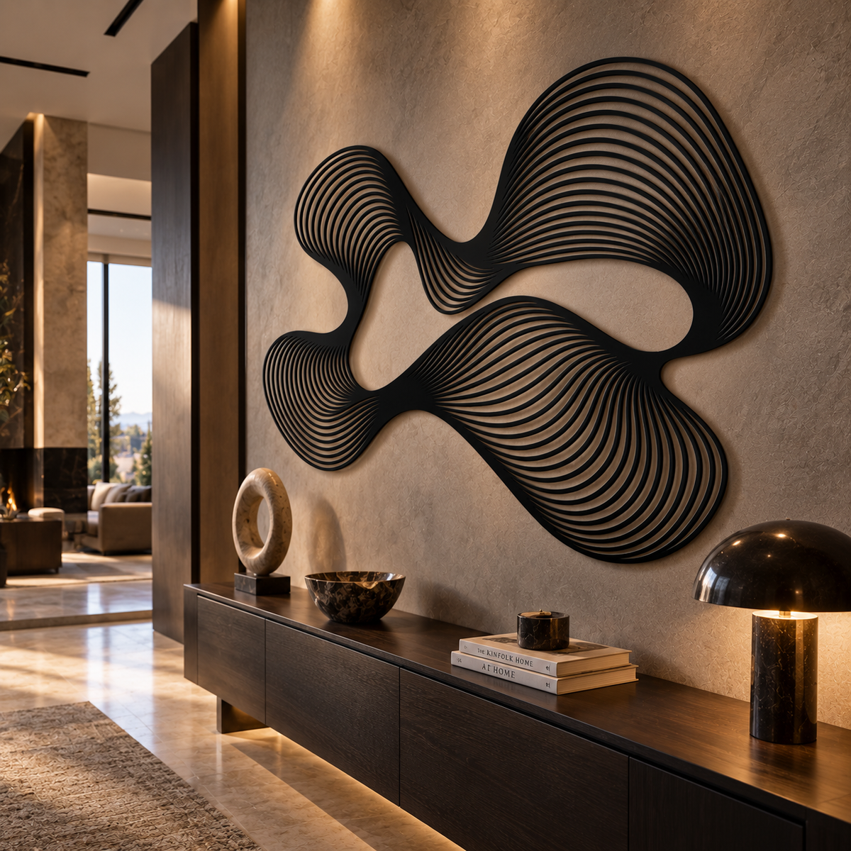 Kinetic Metal Wall Art